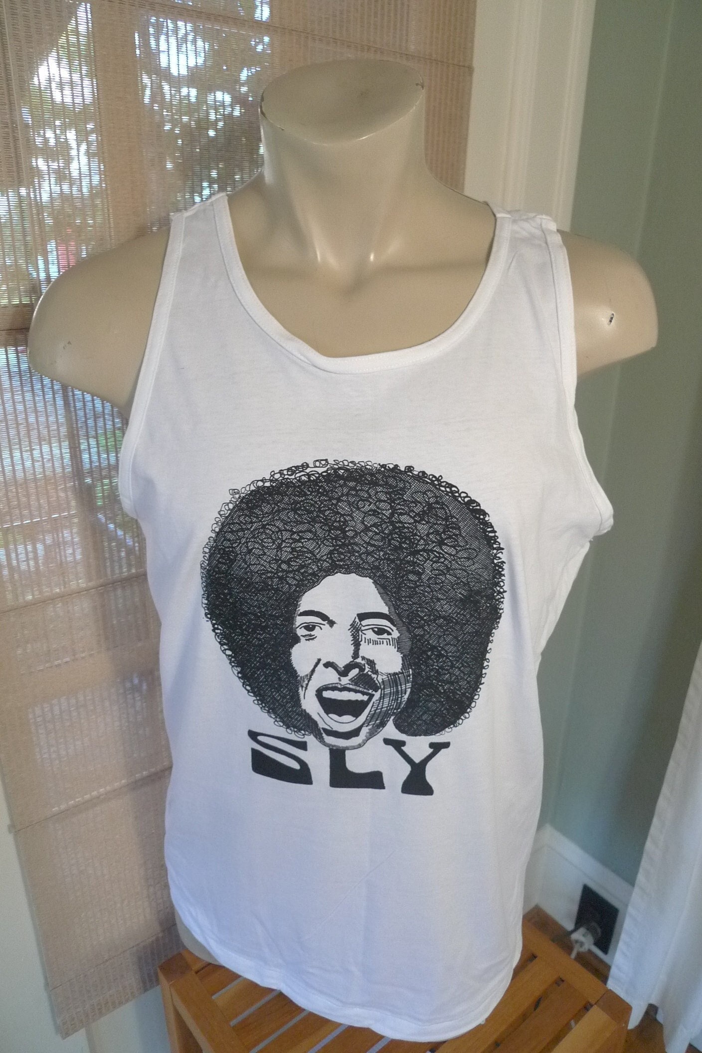 1980S Sly Stone Single Stitch Tank Top | C Lizenziert Von Roach "74 Herren L | 44 von americanvintageprtld