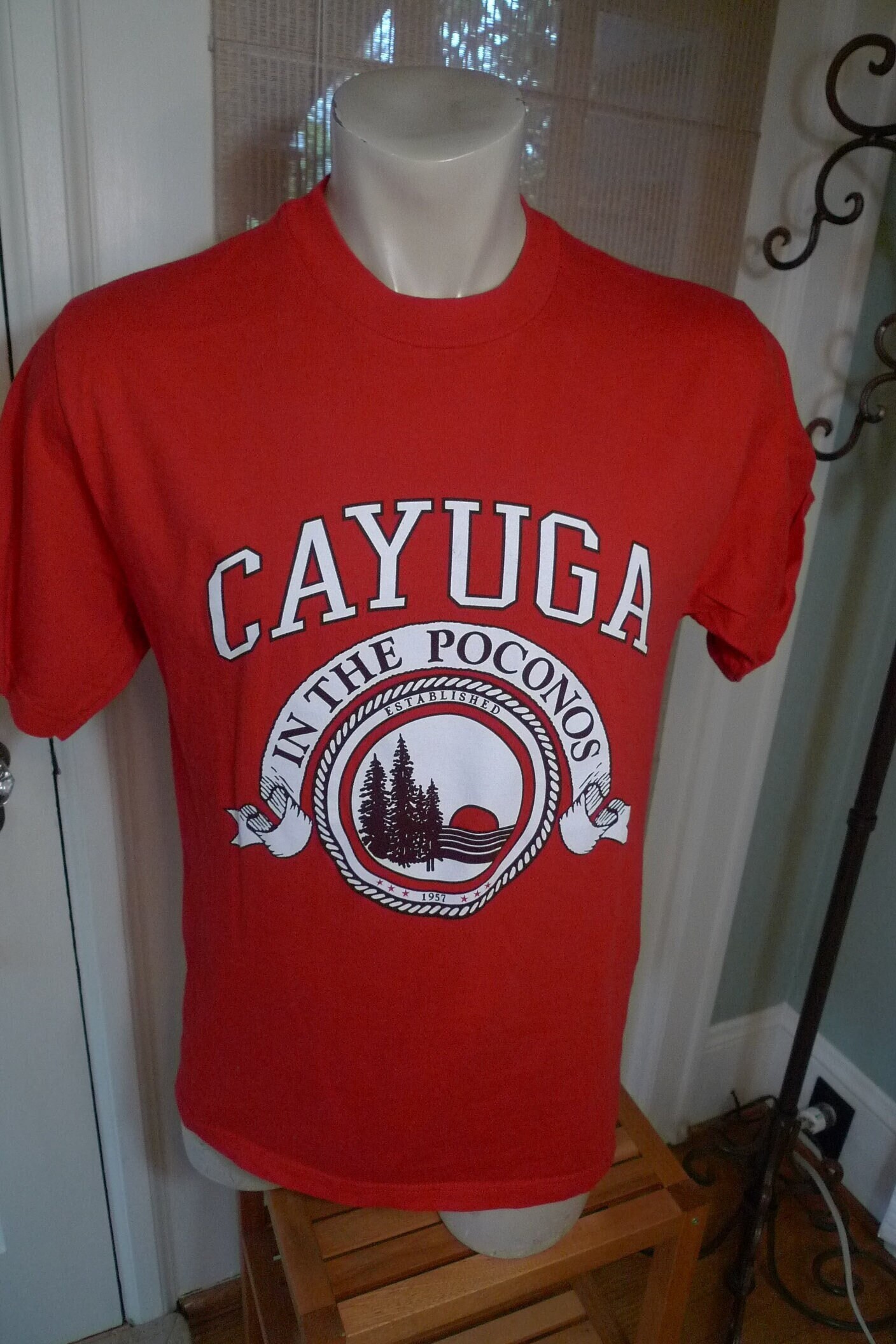 1990Er Jahre Cayuga Im Poconos Shirt Herren Medium | 42 von americanvintageprtld