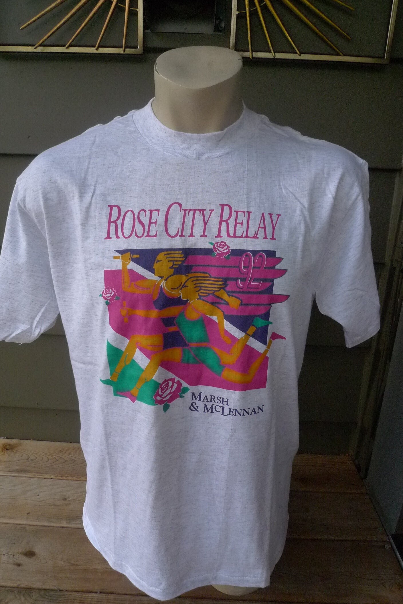 1992 Rose City Portland Staffellauf Single Stitch Shirt Herren Large | 44 von americanvintageprtld