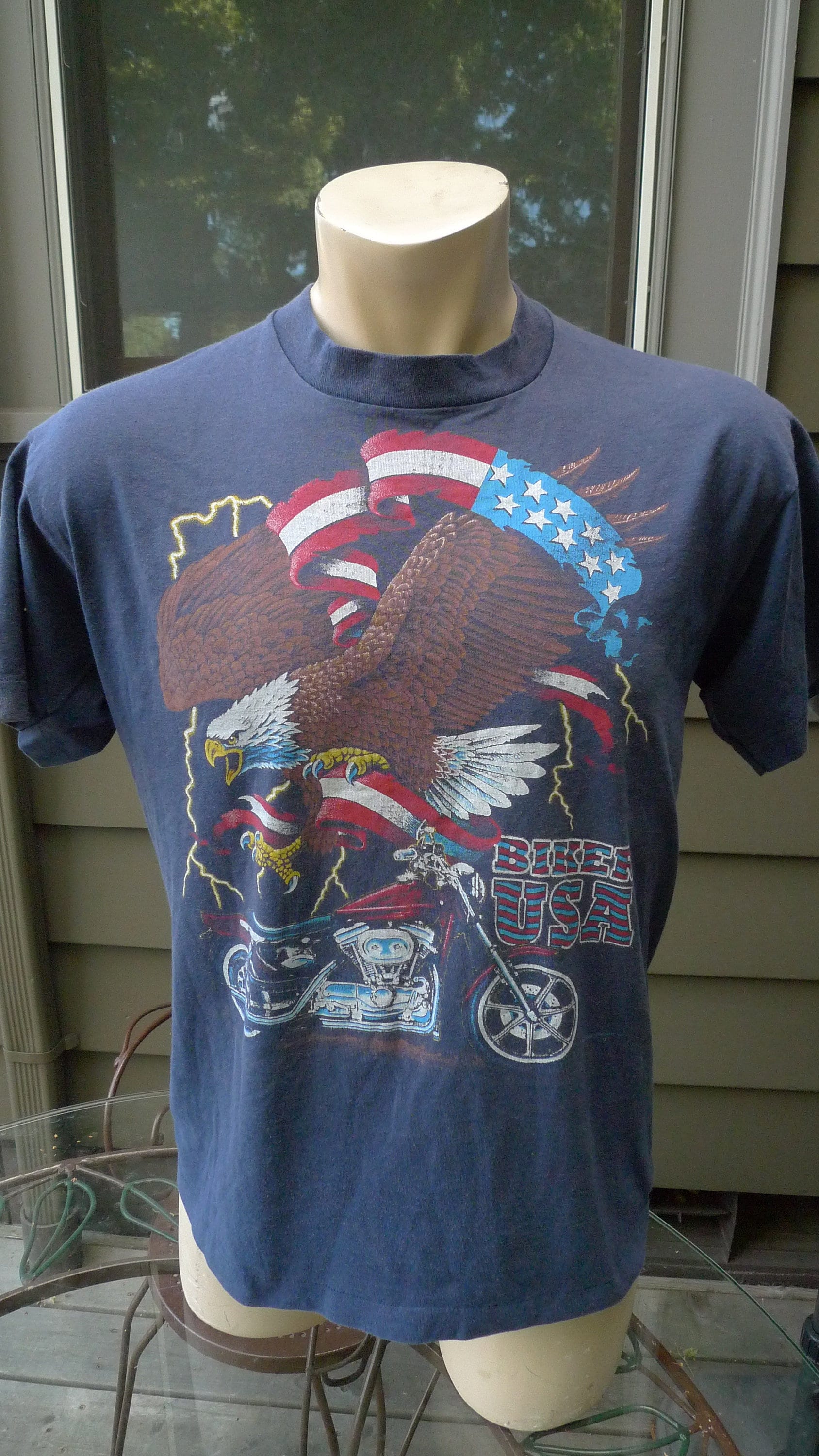 1995 Brothers Of Grundy Motorcycle Ride | Illinois Single Stitch Shirt Herren L | 44 von americanvintageprtld