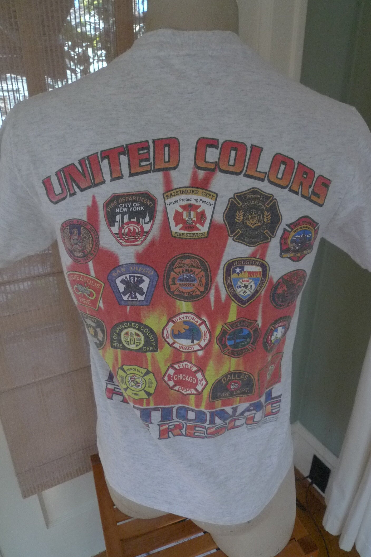 1997 National Fire Stations Single Stich Shirt Männer Med | 40 von americanvintageprtld