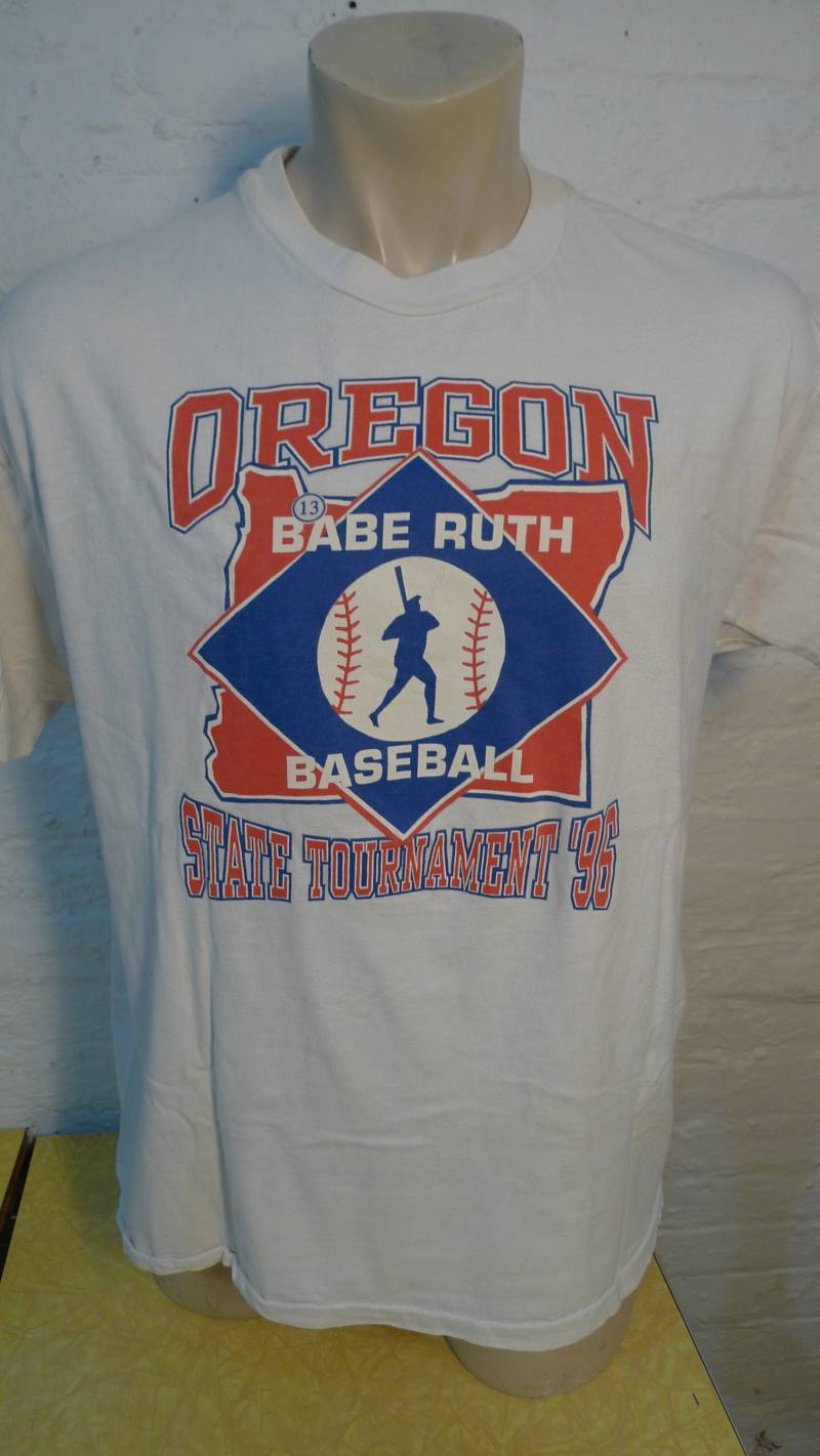 Größe Xl | 48 1996 Oregon Babe Ruth Baseball State Tournament Shirt | Einseitig | Einseitig Genäht von americanvintageprtld