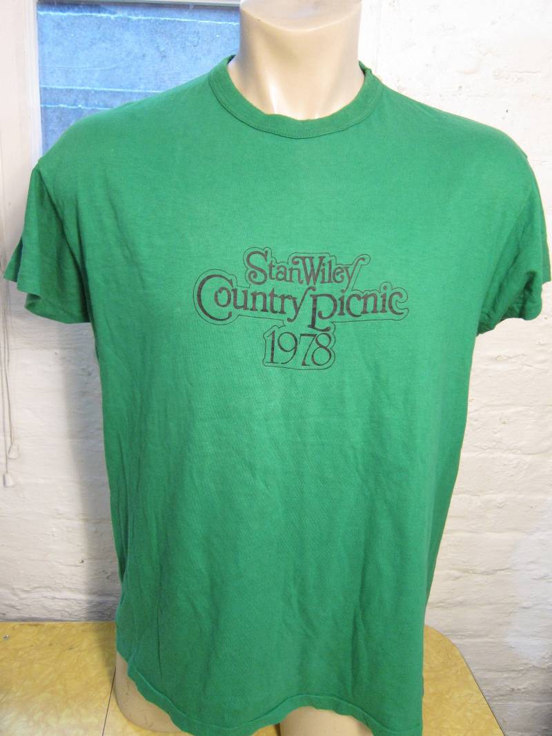Seltenes 1978 Stan Wiley Country Picnic Single Stich Shirt Größe Xl | 49 von americanvintageprtld