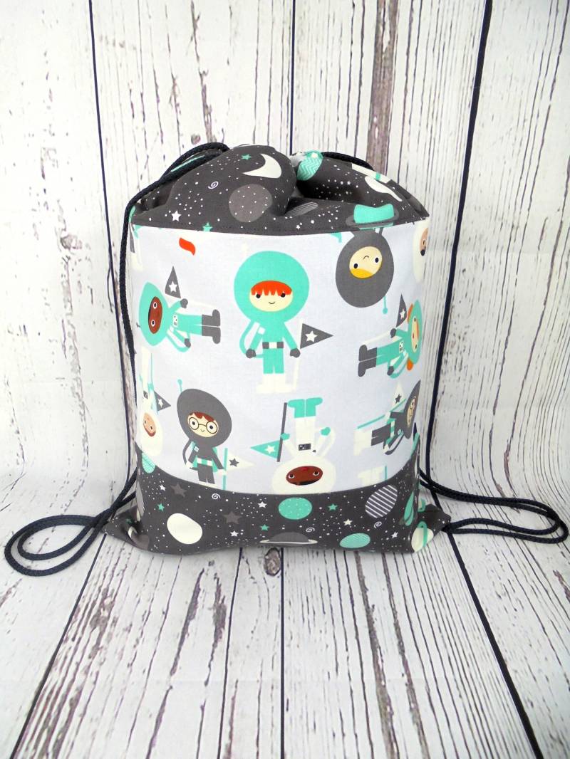 Turnbeutel, Rucksack, Kinder; Coole Astronauten von amicarina