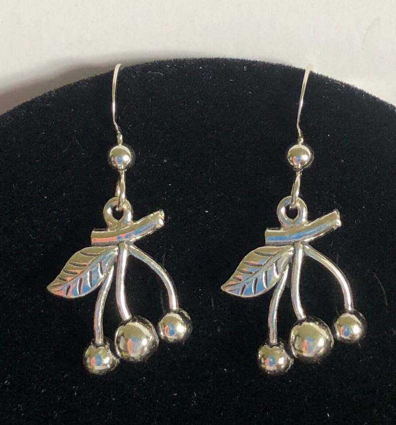 Kirschen Ohrringe Aus Silber von amigadesigns