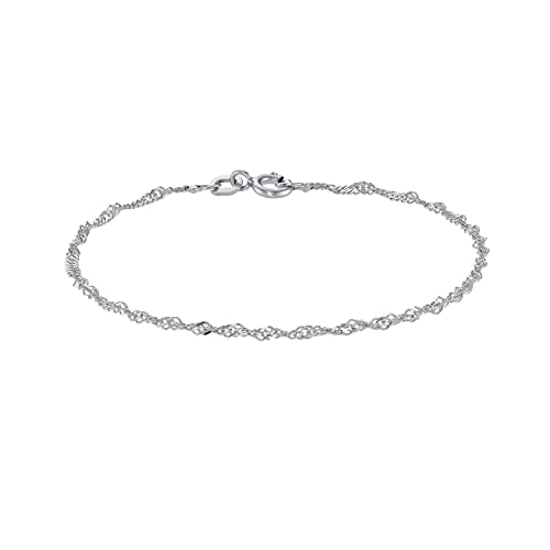 Amor Armband 925 Sterling Silber Damen Armschmuck, 16 cm, Silber, Kommt in Schmuck Geschenk Box, 9137268 von Amor