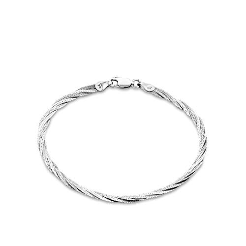 Amor Armband 925 Sterling Silber Damen Armschmuck, 19 cm, Silber, Kommt in Schmuck Geschenk Box, 2016486 von Amor