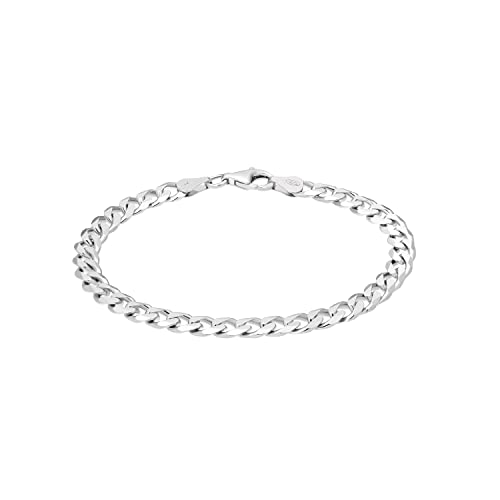 Amor Armband 925 Sterling Silber Herren Armschmuck, 20 cm, Silber, Kommt in Schmuck Geschenk Box, 9380848 von Amor