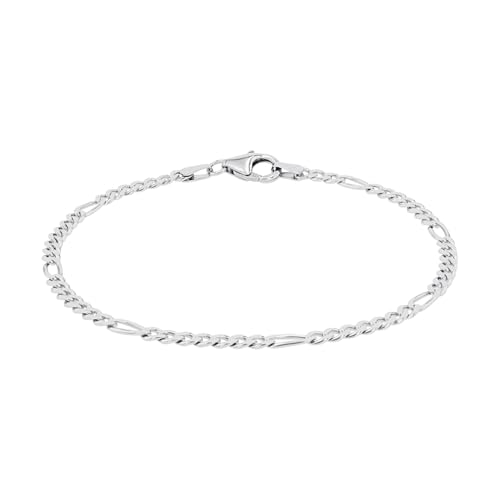 Amor Armband 925 Sterling Silber Unisex Damen Herren Armschmuck, 19 cm, Silber, Kommt in Schmuck Geschenk Box, 9048175 von Amor