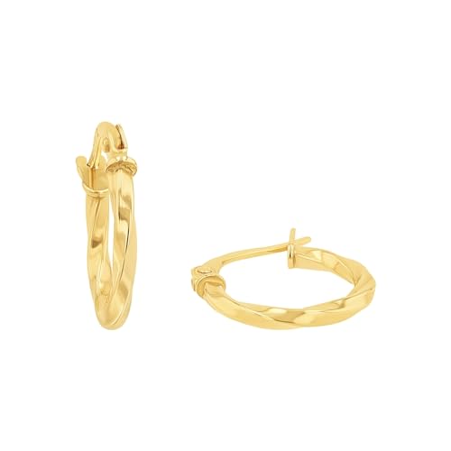 Amor Creolen Damen Ohrschmuck, 1,5 cm, Gold, Kommt in Schmuck Geschenk Box, 2013796 von Amor