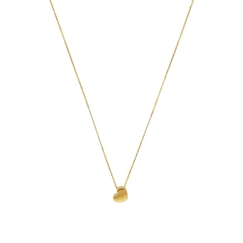 Amor Kette mit Anhänger Damen Halsschmuck, 42 cm, Gold, Herz, Kommt in Schmuck Geschenk Box, 2022969 von Amor