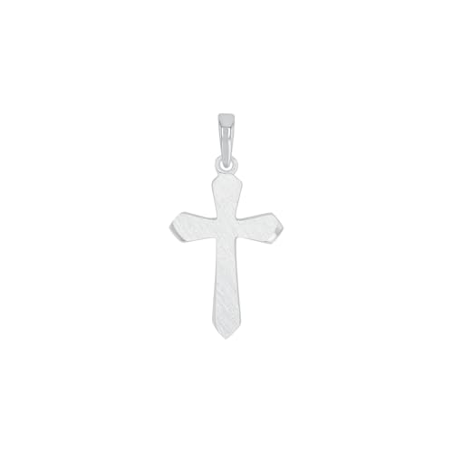 Amor Motivanhänger 925 Sterling Silber Damen Anhänger, 3,1 cm, Silber, Kreuz, Kommt in Schmuck Geschenk Box, 2017517 von Amor