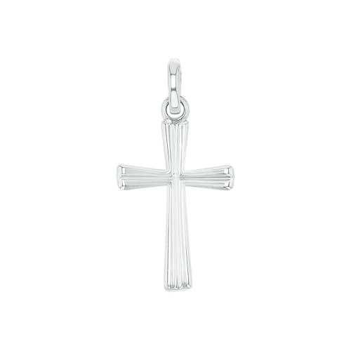 Amor Motivanhänger 925 Sterling Silber Unisex Damen Herren Anhänger, Silber, Kreuz, Kommt in Schmuck Geschenk Box, 2017509 von Amor