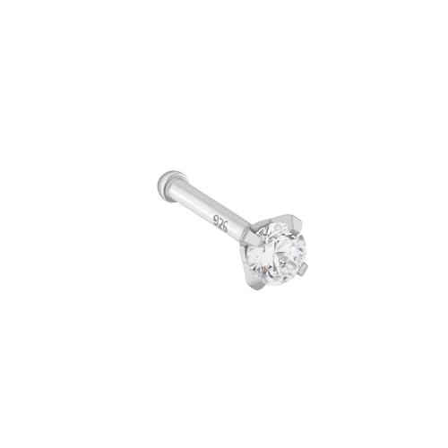 Amor Nasenpiercing 925 Sterling Silber Damen Piercingschmuck, mit Zirkonia synth., 0,6 cm, Silber, Kommt in Schmuck Geschenk Box, 9960972 von Amor