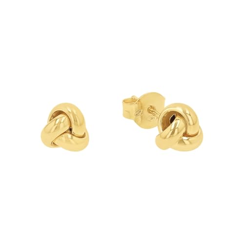 Amor Ohrstecker Damen Ohrschmuck, 0,5 cm, Gold, Knoten, Kommt in Schmuck Geschenk Box, 2013476 von Amor