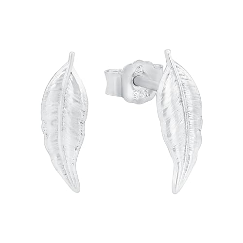 Amor Ohrstecker 925 Sterling Silber Damen Ohrschmuck, 1,2 cm, Silber, Blatt, Kommt in Schmuck Geschenk Box, 2022538 Amor Ohrstecker 925 Sterling Silber Damen Ohrschmuck, 1,2 cm, Silber, Blatt, Kommt in Schmuck Geschenk Box, 2022538 von Amor