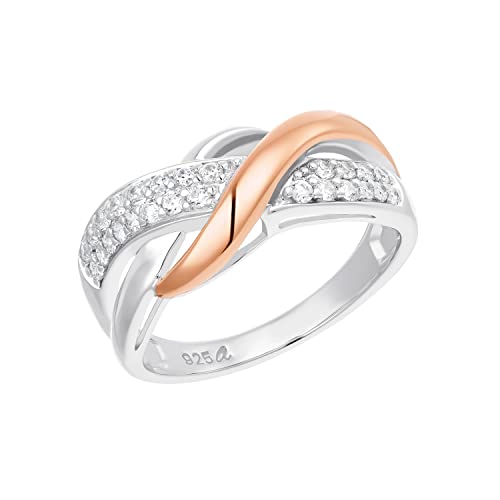 Amor Ring für Damen, 925 Sterling Silber, Zirkonia synth. von Amor