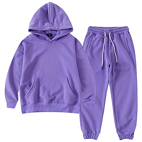 amropi Jungen Hoodie Trainingsanzug Kapuzenpullover Sweatshirt und Jogging Hose Kleidungsset Violett, 7-8 Jahre amropi Jungen Hoodie Trainingsanzug Kapuzenpullover Sweatshirt und Jogging Hose Kleidungsset Violett, 7-8 Jahre von amropi
