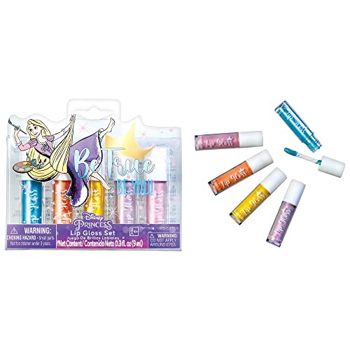 Amscan 3902620 Disney Prinzessinnen-Set, 170 ml, mehrfarbig, 5-teiliges Lipgloss-Set von amscan