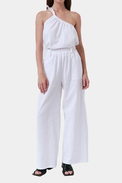 amt.studio "Pacific Pants" weite gekreppte Bio-Baumwolle Hose mit Gummizug von amt.studio