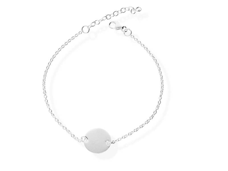 925 Silber Armkette Gravurplatte Charm Damen-Armband Armkettchen Ak37 von amulettshop