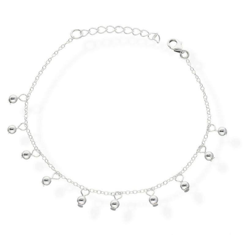 925 Silber Armkette Perlen Charm Damen-Armband Armkettchen Ak14 von amulettshop