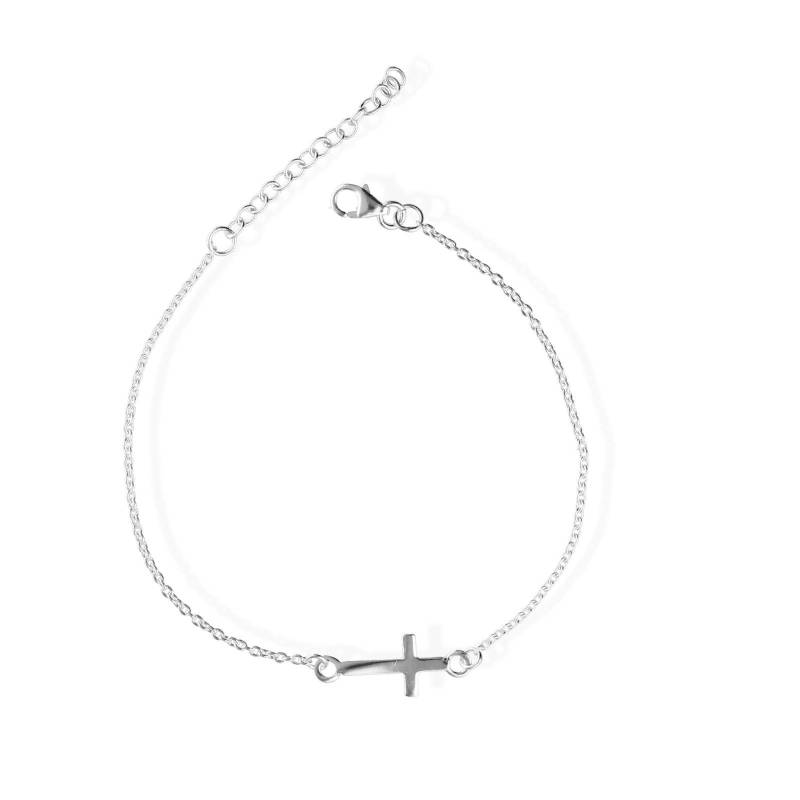 Armband Damen 925 Silber - Armschmuck Kette Kreuz von amulettshop