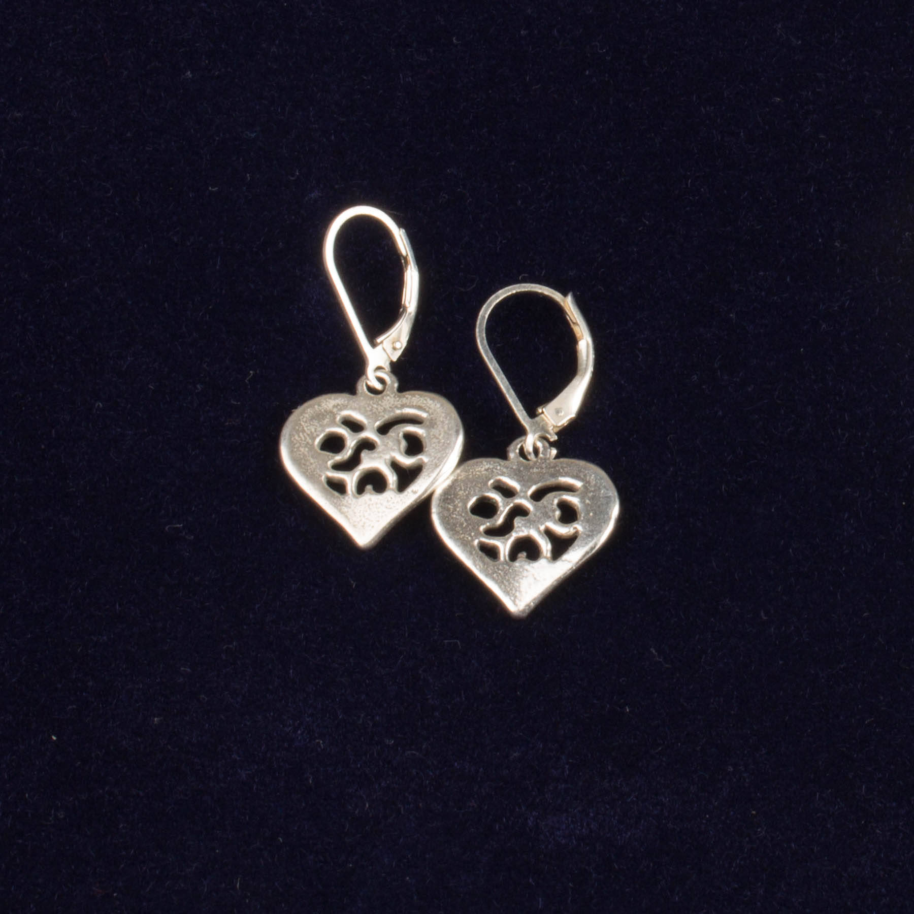 sterling Silber Herzohrringe sterling Silber Herzohrringe von amybmasor