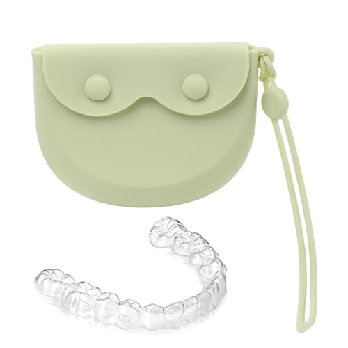 amyko Prothesenbehälter, Prothesenbehälter, Zahnprothesenbehälter, Zahnschutztasche, Zahnaufbewahrungsbehälter für Herren, Aufbewahrungsbox für Prothesengeräte von amyko