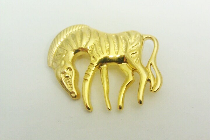 Gold/Golden Zebra Pin Brosche Gold/Golden Zebra Pin Brosche von amyrigs