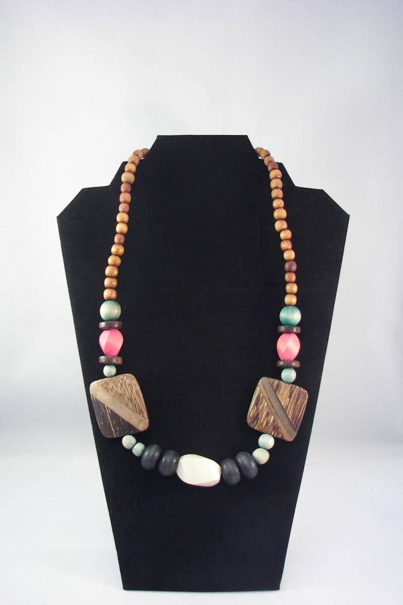 Holzperlen Halskette - Verschiedene Farben von amyrigs