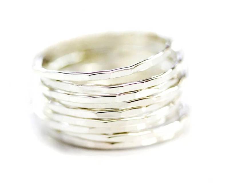 Dünner Stapelring/Silberring Feiner Ring von amywaltz