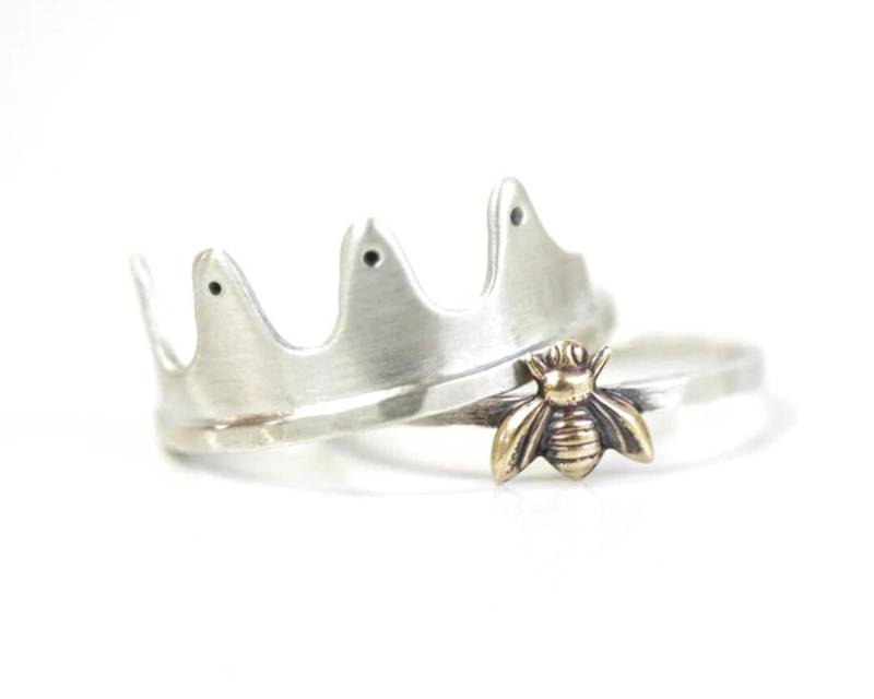 Queen Bee Ring/Bienenring Sterling Silber Geburtstagsgeschenk Geschenk Für Frauen Mama Weihnachten von amywaltz