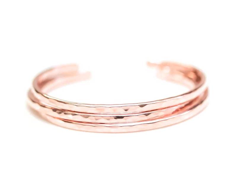 stapel Armbänder/Geschenk Für Sie Braut Party Hochzeit Geburtstagsgeschenk Einzigartig Brautschmuck Kupfer Manschette von amywaltz