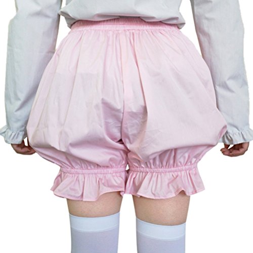 Antaina Rosa Rüschen Baumwolle Victorian Lolita Rüschen Kürbis Pumphose Shorts,XL von an*tai*na*