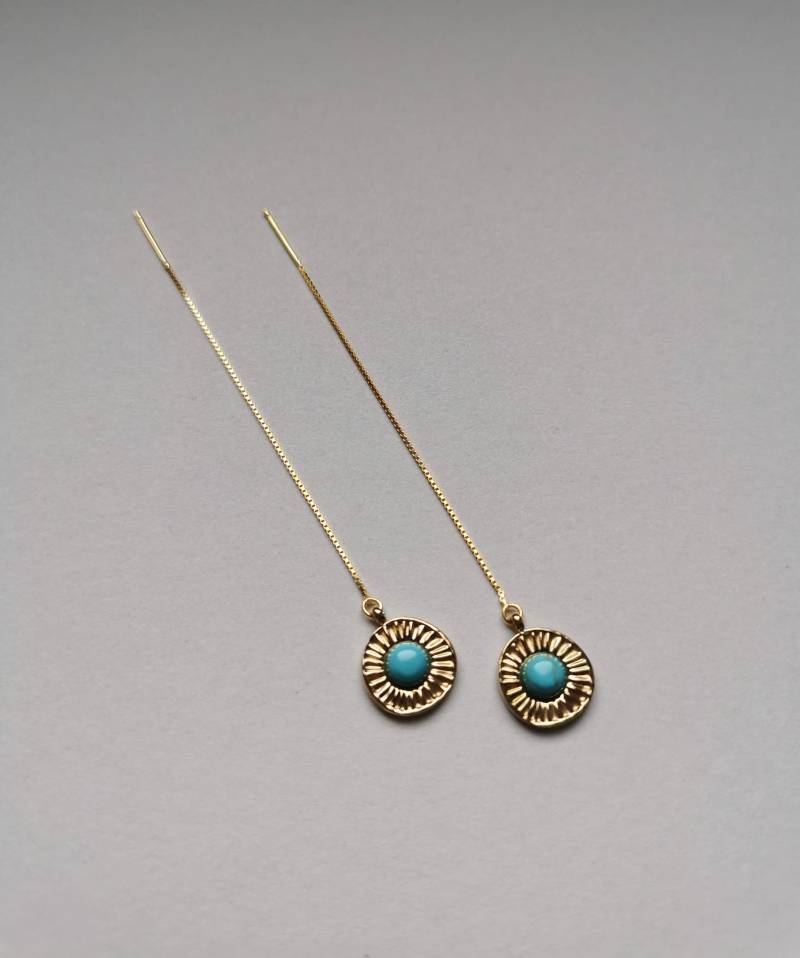 Filigrane Ohrringe Aus Vergoldetem Sterlingsilber von anandamalalove