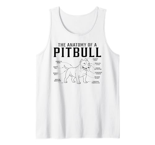 Pitbull Anatomie Lustig Pitbull für Männer Frauen Tank Top von anatomy of a Pitbull