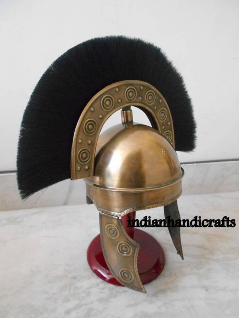 Helm Mittelalter Wikinger Rüstungshelm Römer Brillenhelm von ancestorantiques