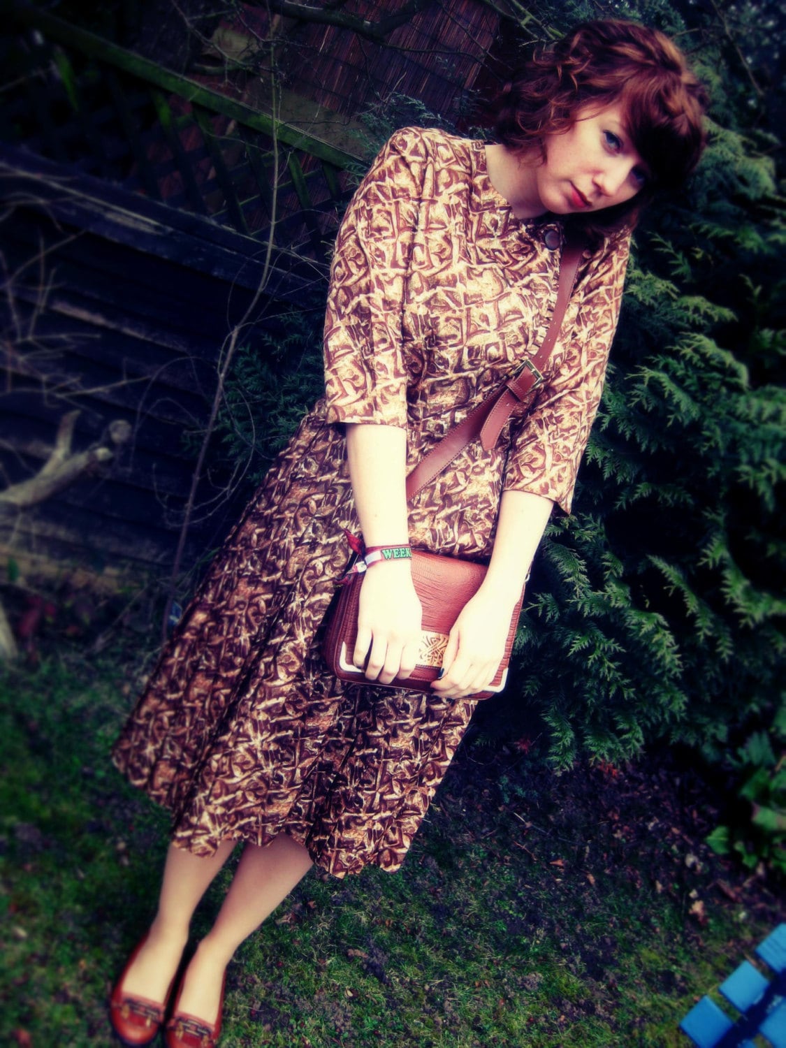 Vintage 50Er Jahre Abstraktes Kleid Vintage 50Er Jahre Abstraktes Kleid von anchorandrosevintage