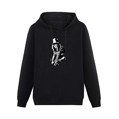 Men's Hoodies Slash Guitarist Guitar 1970'S 1980'S Retro Vintage Birthday Guns & Roses Long Sleeve Hooded Sweatshirt M von andare