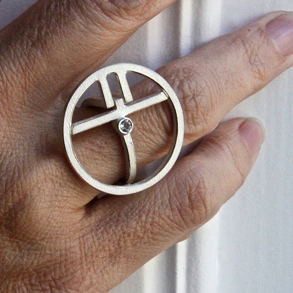 Ring It in Silber Mit 3mm Blautopas Ring It in Silber Mit 3mm Blautopas von andreasschiffler
