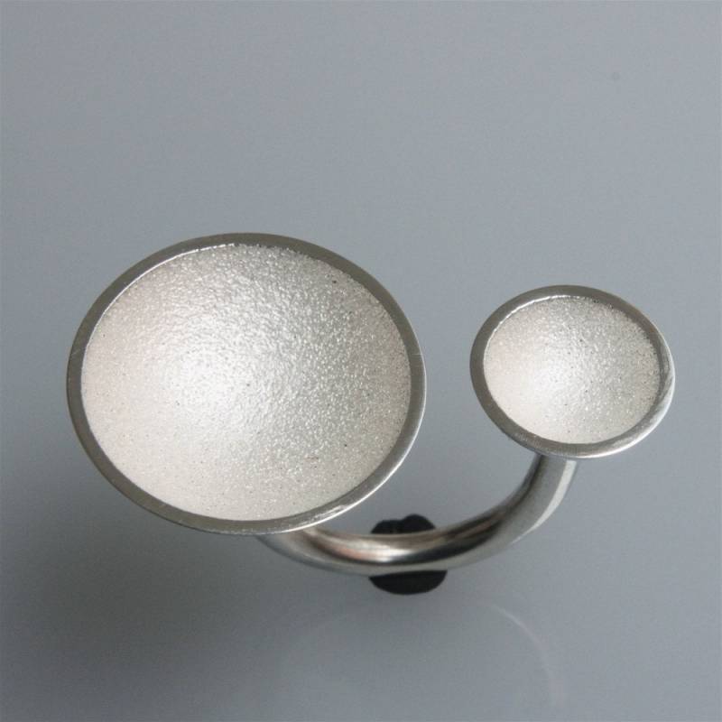 Silberring 2 Tassen | Groß Weiß Silberring 2 Tassen | Groß Weiß von andreasschiffler