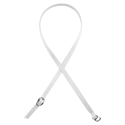 Andux Frauen Abnehmbar Anti-Rutsch Abnehmbare Schuhbaender Zum Befestigen von hochhackigen Schuhen und Flache Schuhe 1 Paar PXD-02 (Satin-weiß) von Andux