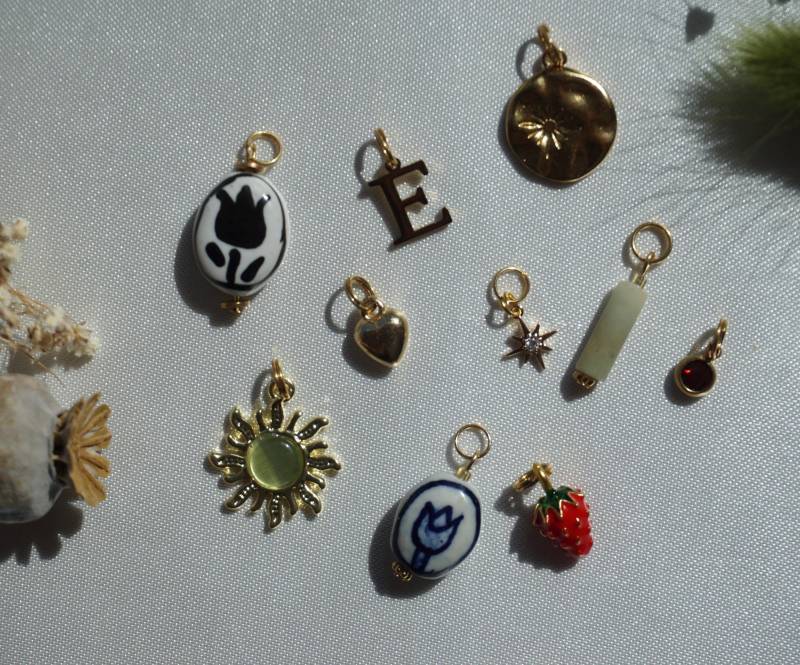 Charms/Anhänger Für Creolen | Zum Einhängen Ohrring Charms Einzeln Gold Silber Charms/Anhänger Für Creolen | Zum Einhängen Ohrring Charms Einzeln Gold Silber von anemoo