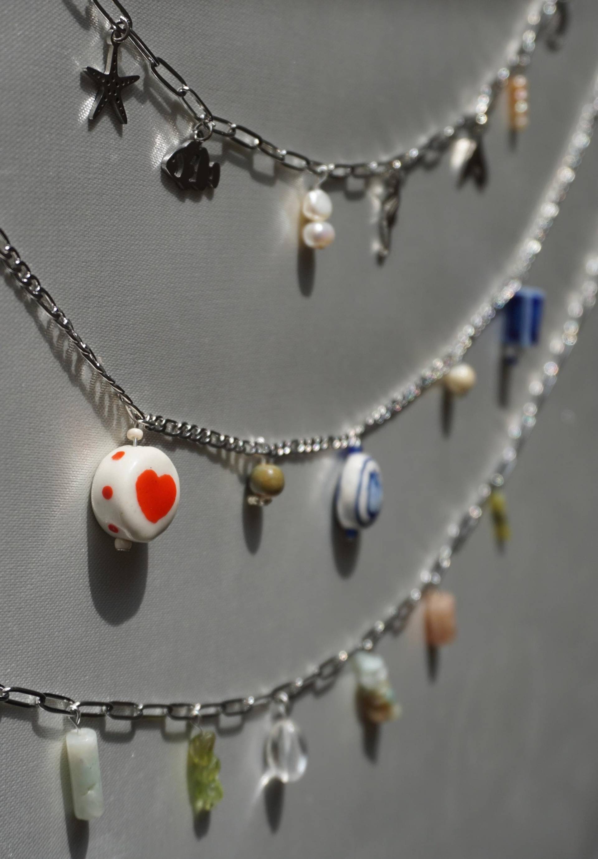 Silberne Halskette Mit Anhängern | Charm Kette Personalisierbar Baue Deine Eigene Anhänger Build Your Own Necklace Silberne Halskette Mit Anhängern | Charm Kette Personalisierbar Baue Deine Eigene Anhänger Build Your Own Necklace von anemoo