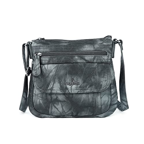 Angelkiss Small Damen Umhängetasche Leder Umhängetasche für Damen Hobo Bag mit verstellbarem Schultergurt von Angel Kiss