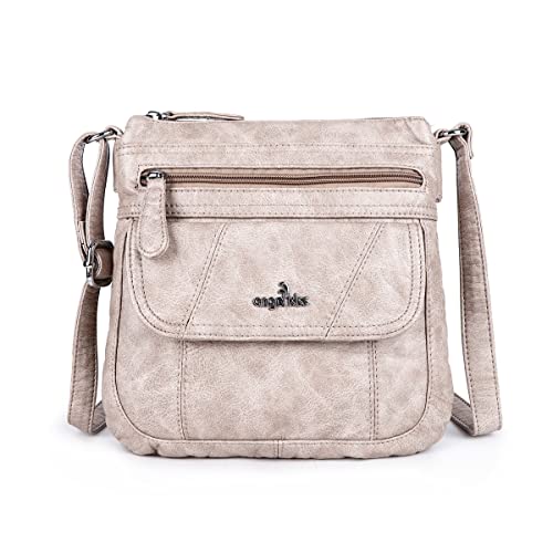 Angelkiss Small Damen Umhängetasche Leder Umhängetasche für Damen Hobo Bag mit verstellbarem Schultergurt von Angel Kiss