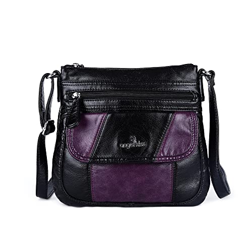 Angelkiss Small Damen Umhängetasche Leder Umhängetasche für Damen Hobo Bag mit verstellbarem Schultergurt von Angel Kiss