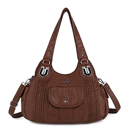 angel kiss Damenmode Handtaschenelo, Damen Tasche Schultertasche, weiches Leder Umhängetaschen,Einkaufstaschen Damen von Angel Kiss