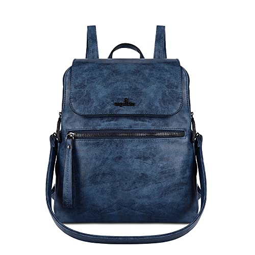 Angel Kiss Rucksack Damen Leder Wasserdichte Daypack Reiserucksack Umhängetaschen Tagesrucksack Cabrio Multifunktion Rucksäcke Henkeltasche von Angel Kiss